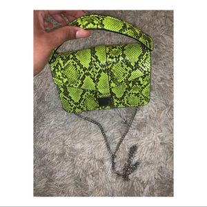 ZARA NEON SNAKE PURSE